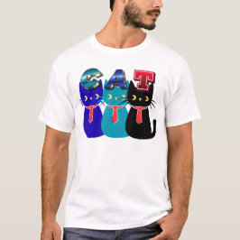 Camiseta Cat Love Quote Minimalist Typography Design