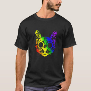 Camiseta Cat Love Rainbow Gay E Orgulho Lgbt Lésbica