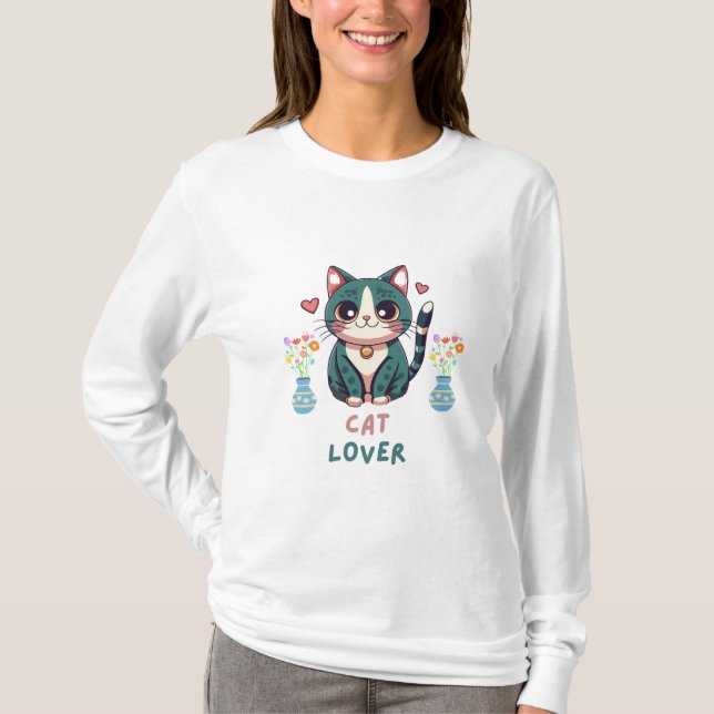 Camiseta Cat Lover (Frente)