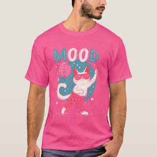 Camiseta Cat Lover Animal Retro Disco Nightclub Dancing Cat