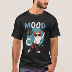 Camiseta Cat Lover Animal Retro Disco Nightclub Dancing Cat