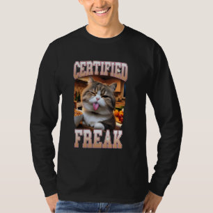 Camiseta Cat Lover Cat Mãe Cat Mama Cat Meme Certificada A
