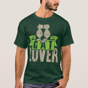 Camiseta Cat Lover Engraçado Kitten Vintage 