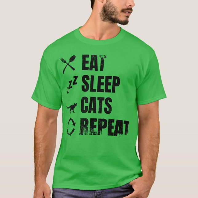 Camiseta Cat Lover Schedule (Frente)