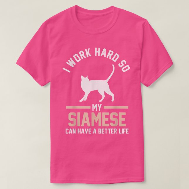 Camiseta Cat Lover Siamese  (Frente do Design)