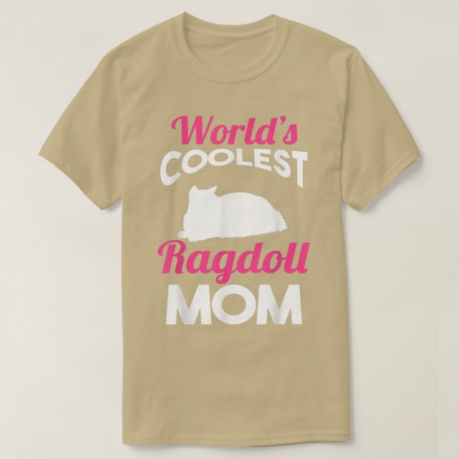 Camiseta Cat Madre Ragdoll Mãe (Frente do Design)