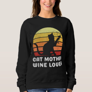Camiseta Cat Madre Wine Vino Cat Proprietária Mãe Mãe