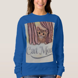 Camiseta Cat Mãe Blue Sweet