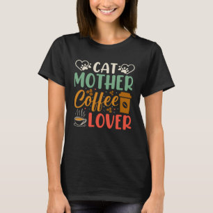 Camiseta Cat Mãe Café Dizendo Café 1