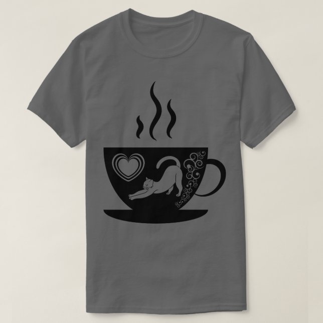 Camiseta Cat Mãe Café Mais De 200 (Frente do Design)