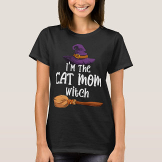 Camiseta Cat Mãe, Dia de as Bruxas engraçado de bruxa, chap
