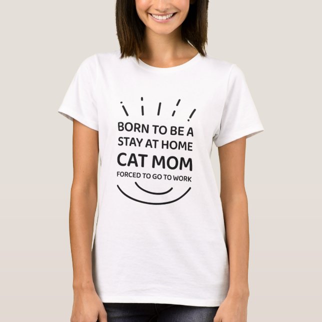 Camiseta Cat Mãe Engraçado (Frente)