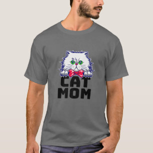 Camiseta Cat Mãe, eu não sou Solteiro. Eu tenho um Gato c