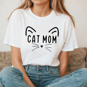 Camiseta Cat Mãe   Gato Divertido Bonito Mãe