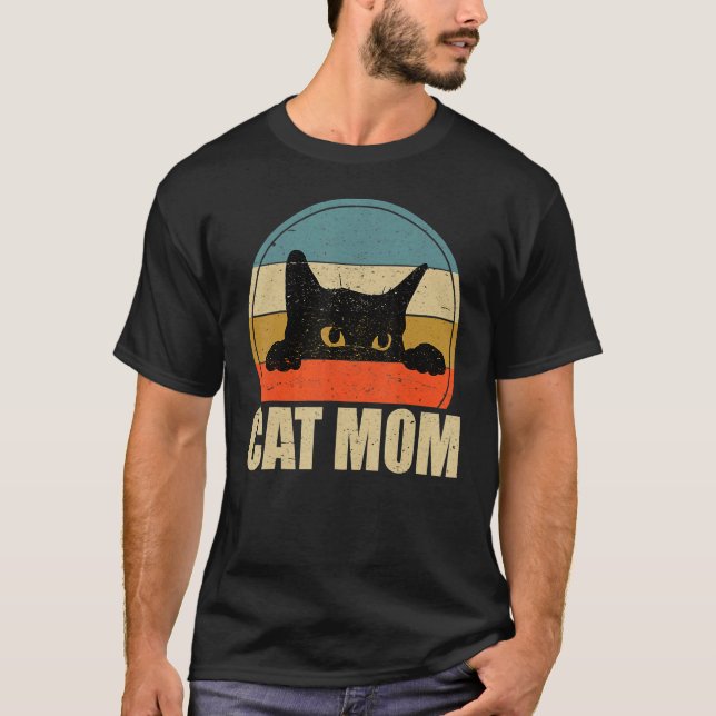 Camiseta Cat Mãe Gato Gato Mãe de Tee Gato Dia de as mães G (Frente)