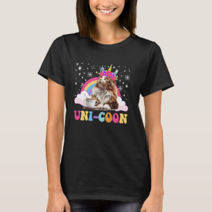 Camiseta Cat Mãe Maine Coon UNI-COON Mamãe de casinha princ