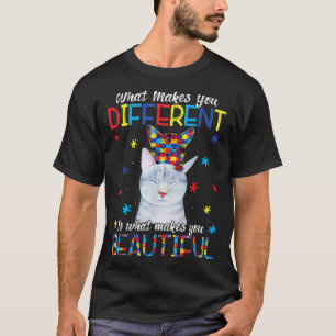 Camiseta Cat Mãe O Que Faz Você Diferente Autismo Criança E