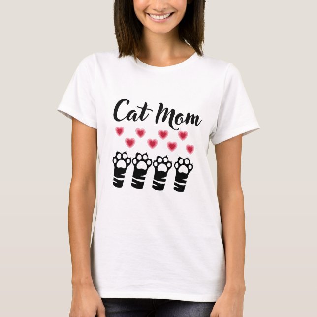 Camiseta Cat Mãe Paws (Frente)