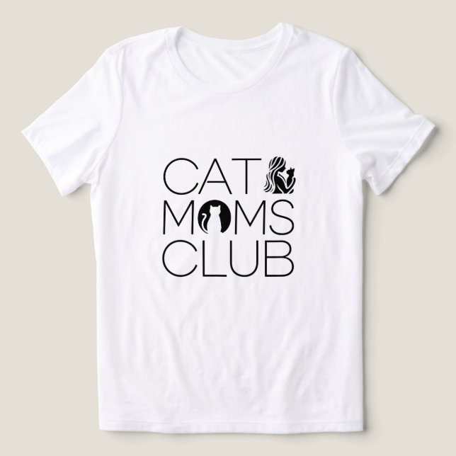 Camiseta Cat Mães Club (Design frontal)