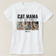 Camiseta Cat Mama | 3 Colagem de Fotografias (Frente do Design)