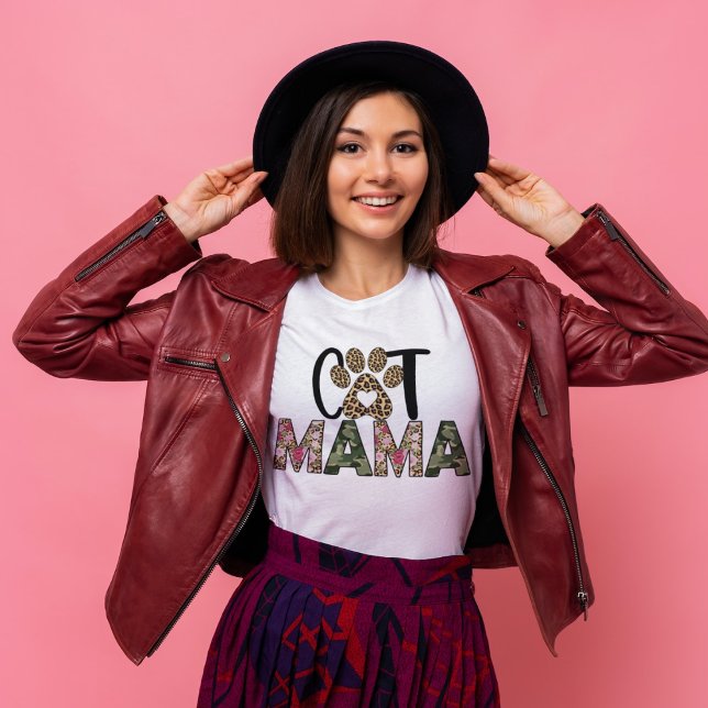 Camiseta Cat Mama Cat Mãe Shirt (Criador carregado)
