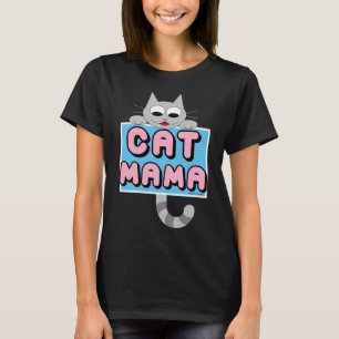 Camiseta "CAT MAMA" Gato Gato e Lover