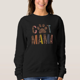 Camiseta Cat Mama Leopardo Mãe Pets Gata Gata Mãe