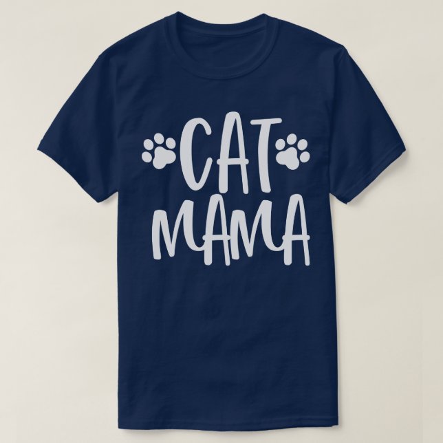 Camiseta Cat Mama Purrfect para Cat Lover 1 (Frente do Design)