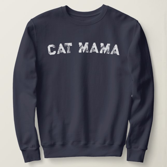 Camiseta Cat Mama Sweatshirt  (Frente do Design)