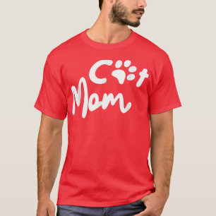 Camiseta Cat Mamãe é para Mulheres Gata Mama Pet Lover pres