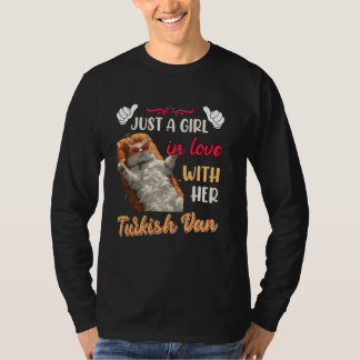 Camiseta Cat Mamãe só uma garota apaixonada por sua van tur