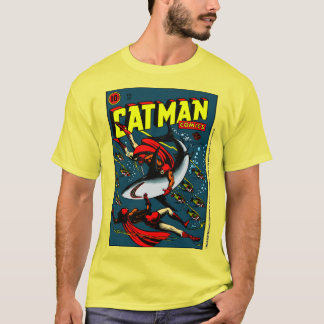 Camiseta CAT-MAN Comics dos anos 1940