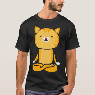 Camiseta Cat Meditating Funny Cat Meditation Yoga Cute Gift