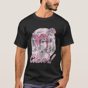 Camiseta Cat Meme Chonk Cats Grumpy Pai Mãe Gato Pensado