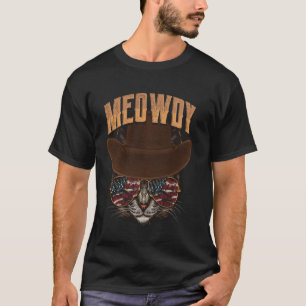 Camiseta Cat Meme Texas Meowdy Western Cowboy Music
