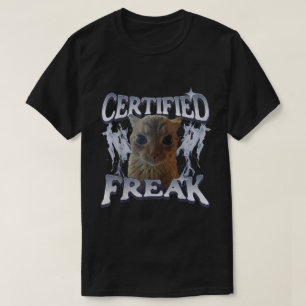 Camiseta Cat Memória Certificada de Comer Gato Curvado
