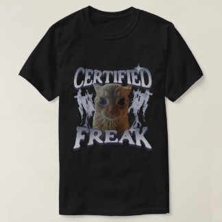 Camiseta Cat Memória Certificada de Comer Gato Curvado