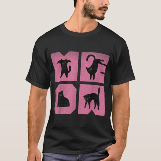 Camiseta Cat - Meow Art  (Frente)