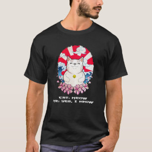 Camiseta Cat Meow Eu Conheço Cat Mãe Gato Pai Humor Piada G