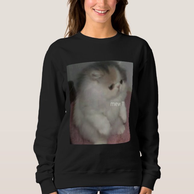Camiseta cat mew meme (Frente)