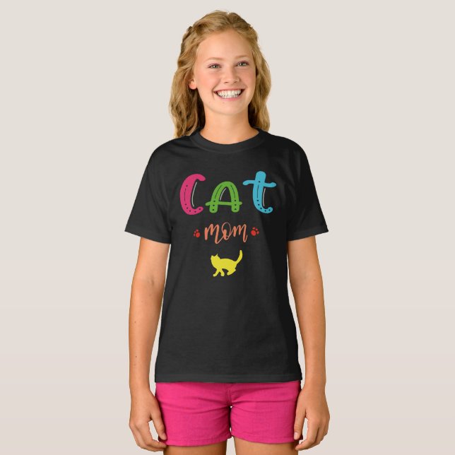 Camiseta Cat mom (Frente Completa)
