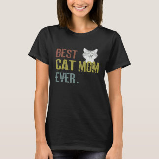 Camiseta Cat mom best cat mom best cat mom ever cat mom