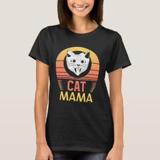 Camiseta Cat Mom Ca Vintage Eighties Style Cat Mama 5
