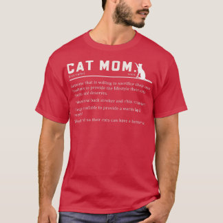 Camiseta Cat Mom Definition Funny Best Cat Mom Quotes