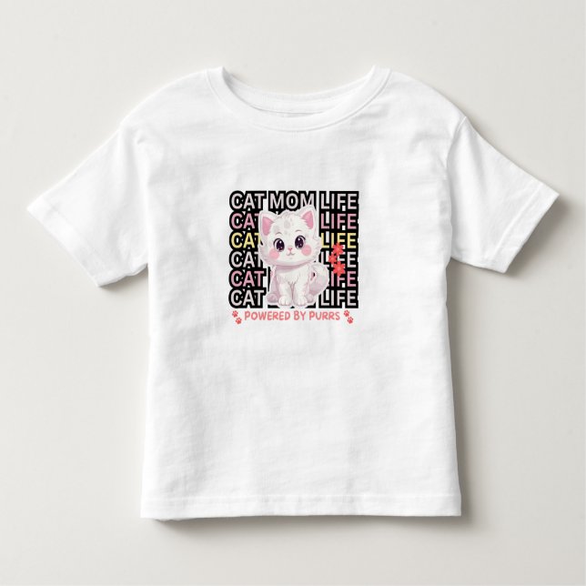 Camiseta Cat Mom Life funny (Frente)