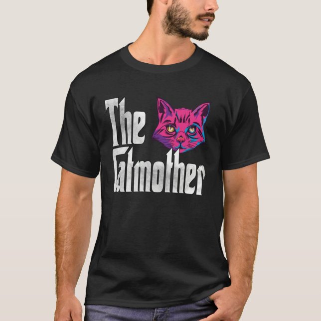 Camiseta Cat Mom The Catmother Crazy Cat Mother Kitty Mommy (Frente)