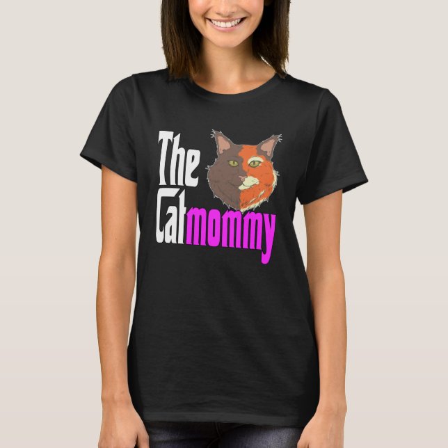 Camiseta Cat Mom The Catmother Crazy Cat Mother Kitty Mommy (Frente)