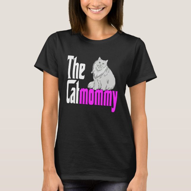 Camiseta Cat Mom The Catmother Crazy Cat Mother Kitty Mommy (Frente)