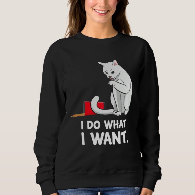 Camiseta Cat Mom Women I Do What I Want  Cat (Frente)