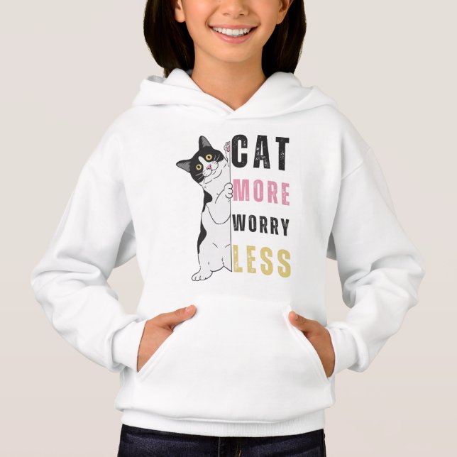 Camiseta CAT More WORRY Less (Frente)